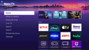 ROKU streaming device displaying 4TV custom application interface with advanced features