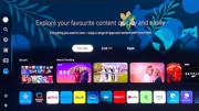 Samsung Smart TV running Tizen OS with custom 4TV application seamlessly integrated